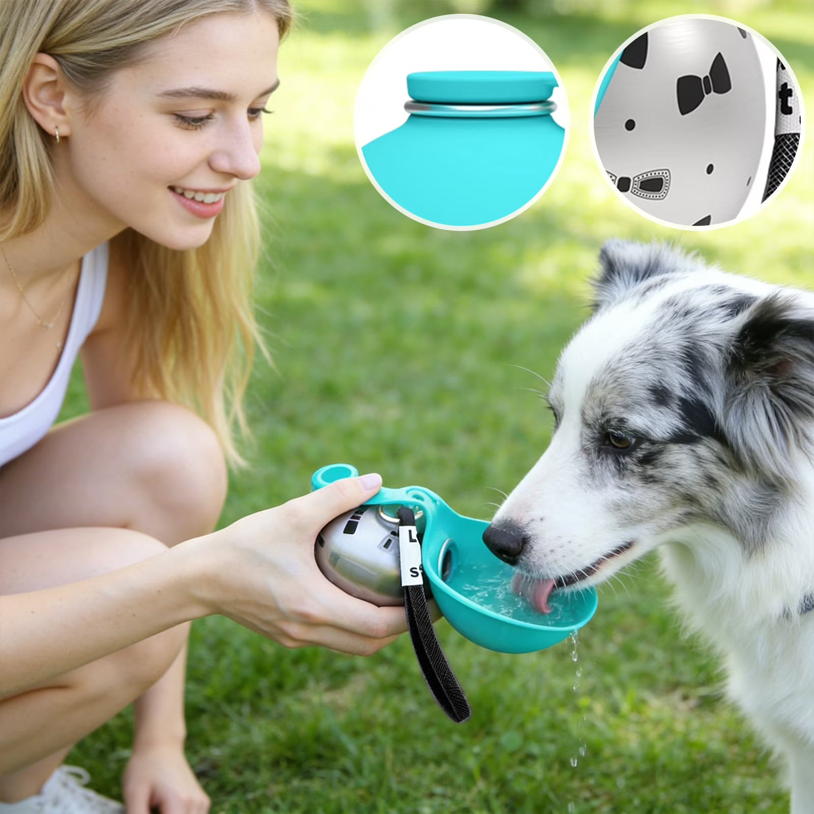 🐾💧2-in-1 Portable Dog Water Bottle for Small Dogs