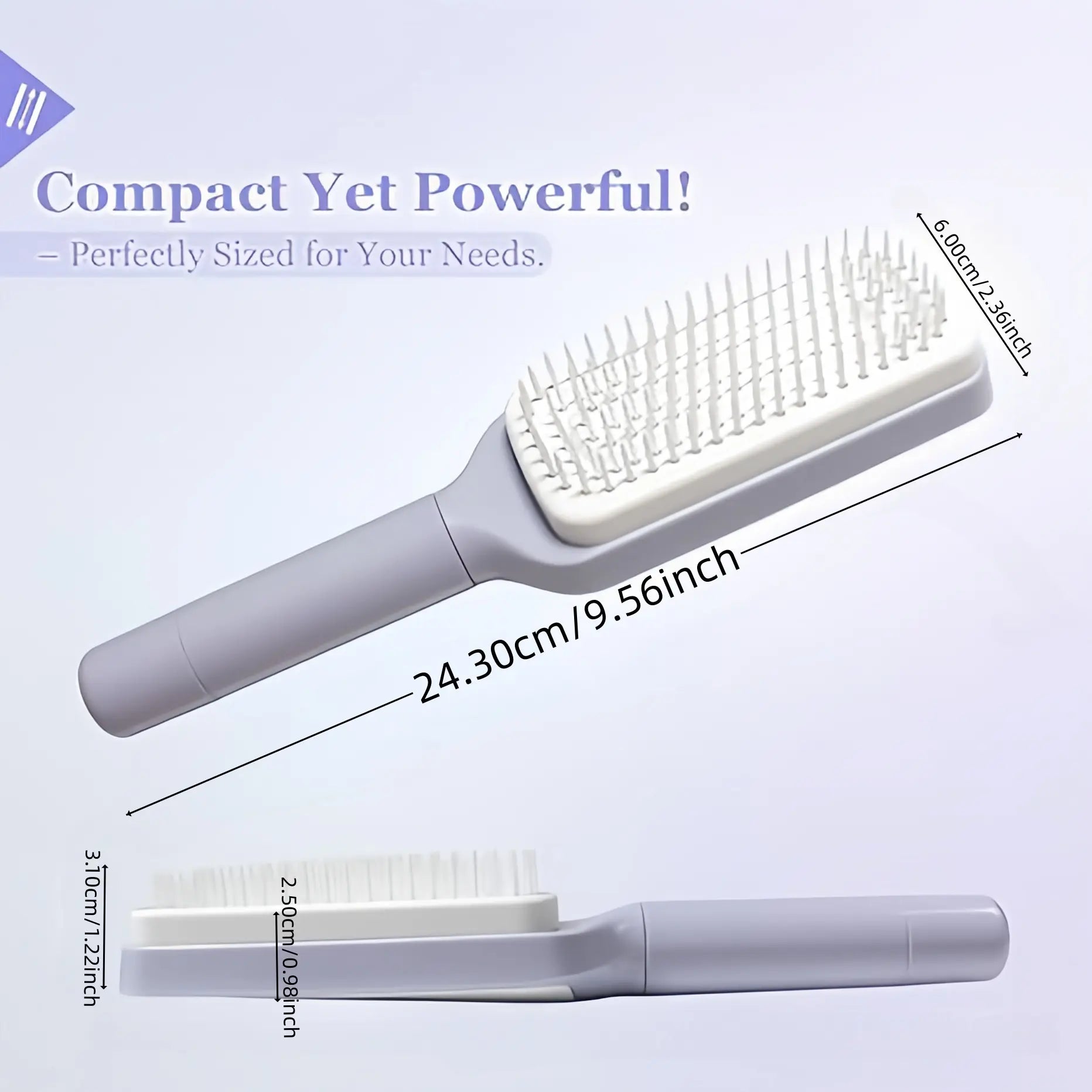 ✨ Say Goodbye To Hair-Filled Brushes — The Self Cleaning Comb Everyone's Obsessed With! 💁‍♀️