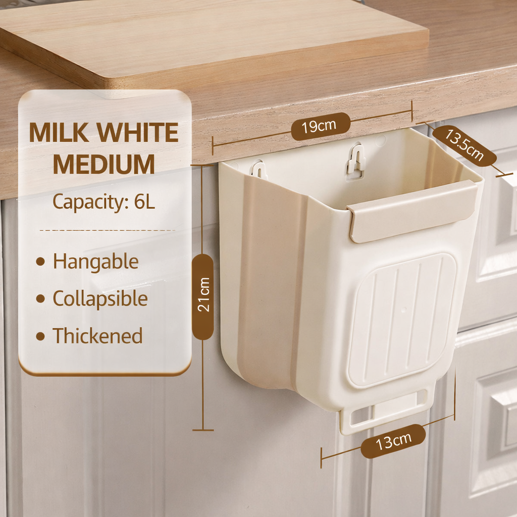 Space-Saving Collapsible Waste Bin