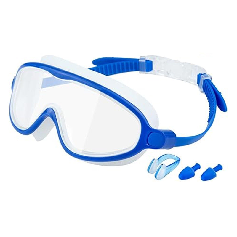 600A Series Anti‑Fog UV Protection Swim Goggles With Nose Clip & Ear Plugs Waterproof Swimming Glasses