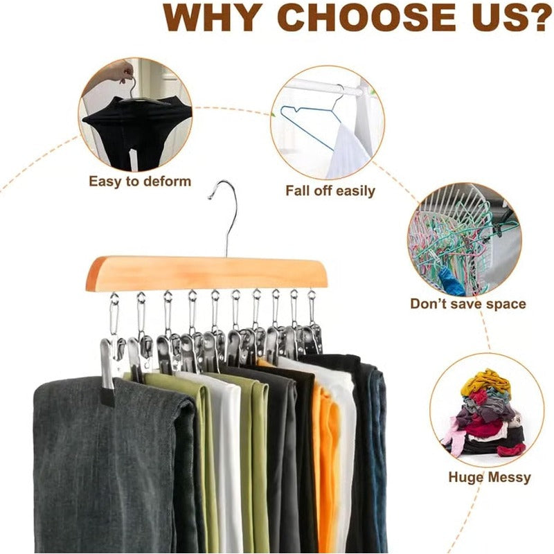 10 Clip Closet Hanger