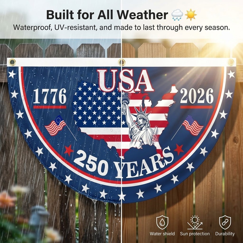 250th Independence Milestone 🎉 Commemorative USA Fan Flag