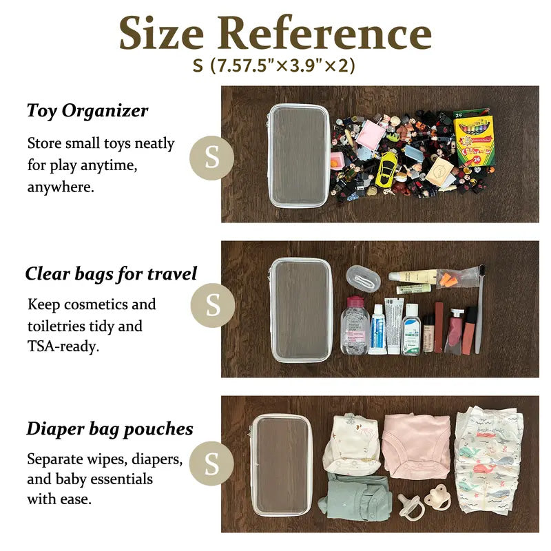 🧳📦2 Counts Clear Organizer Storage Box