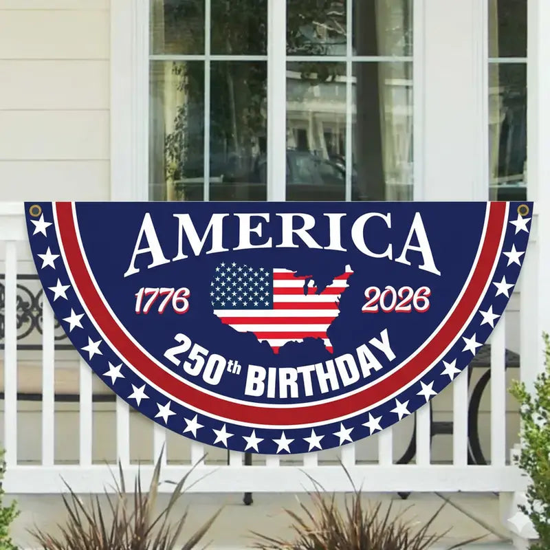 250th Independence Milestone 🎉 Commemorative USA Fan Flag