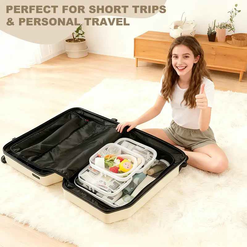 🧳📦2 Counts Clear Organizer Storage Box