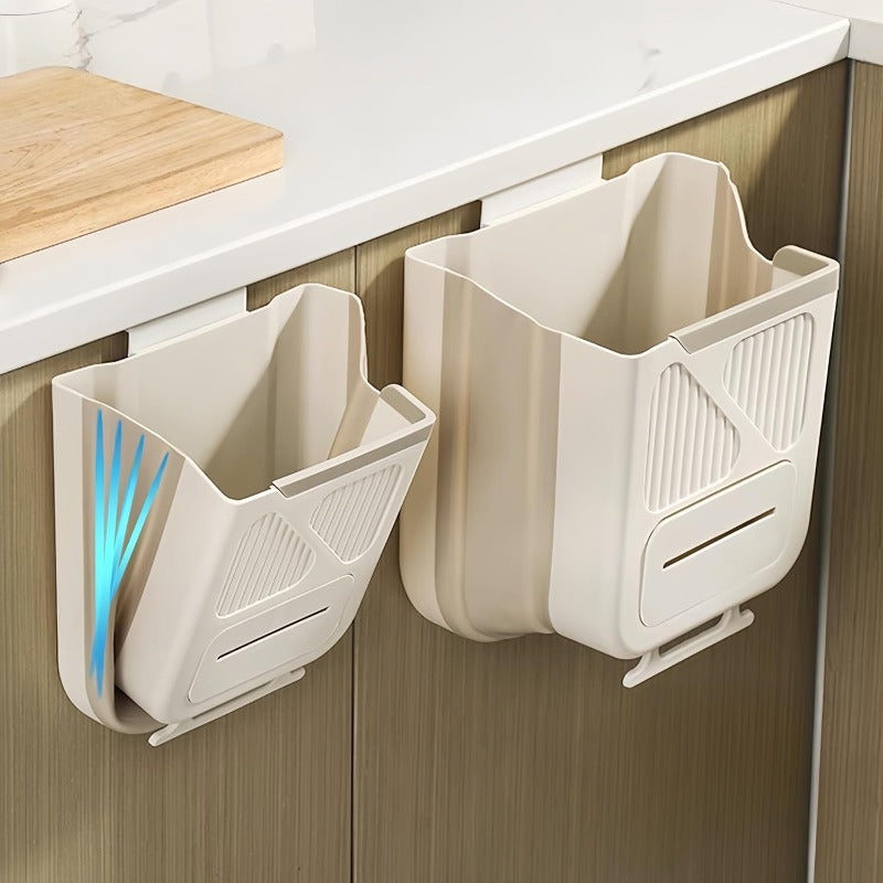 Space-Saving Collapsible Waste Bin