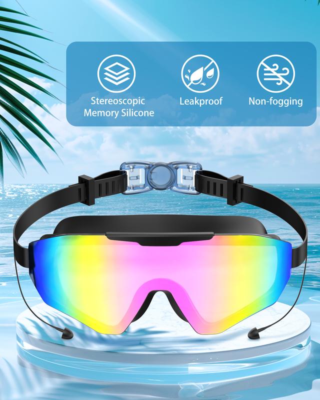🔥50% OFF Today – Panoramic Anti-Fog Swim Goggles Set 🏊‍♂️ Crystal-Clear Vision, No Leaks, No Fog!