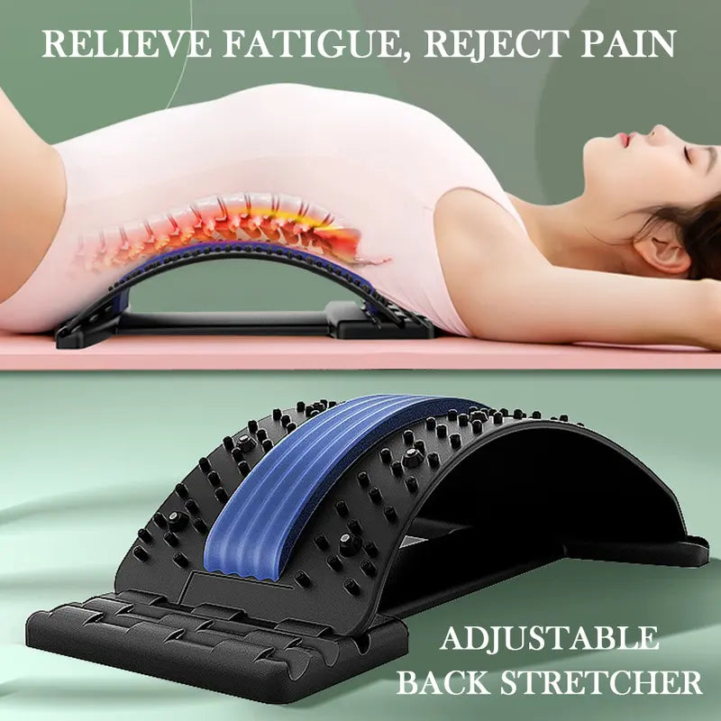 Back Stretcher — Magic Back Support and Spine Stretcher with Foam Pad — Back Massage Stretcher