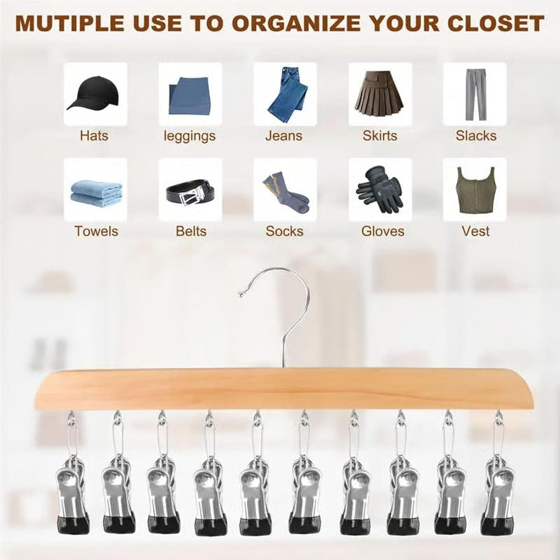 10 Clip Closet Hanger