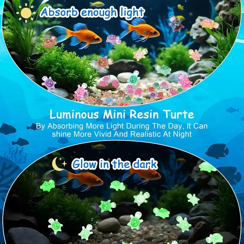 🐢✨100 count Glow in the Dark Mini Turtles