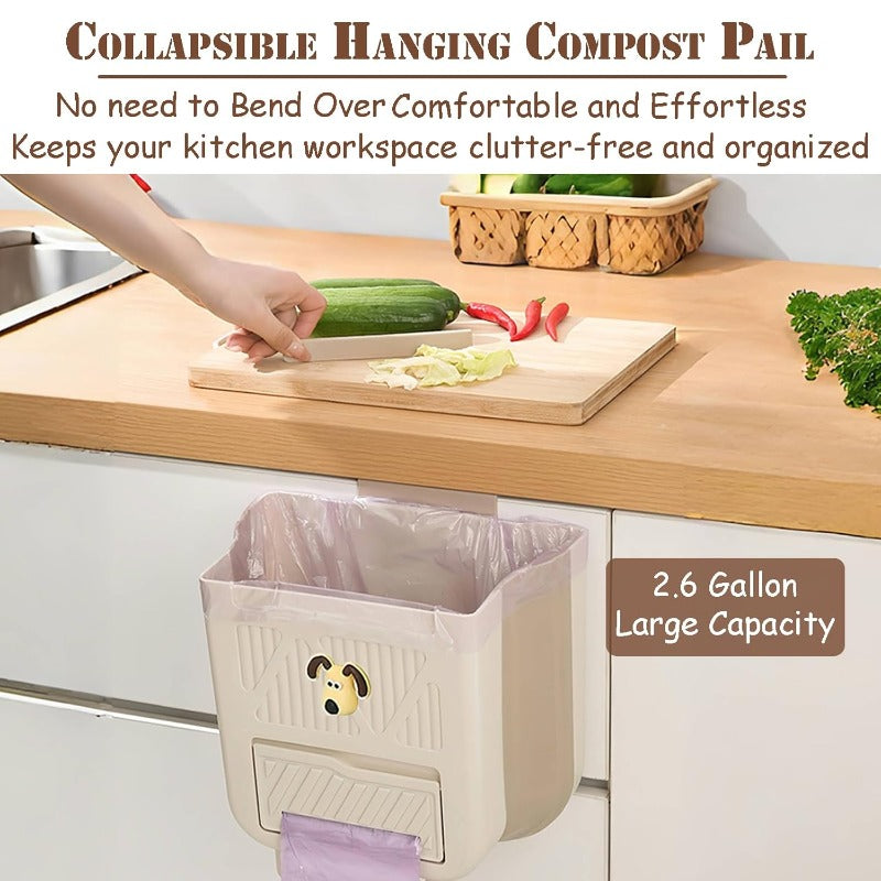 Space-Saving Collapsible Waste Bin