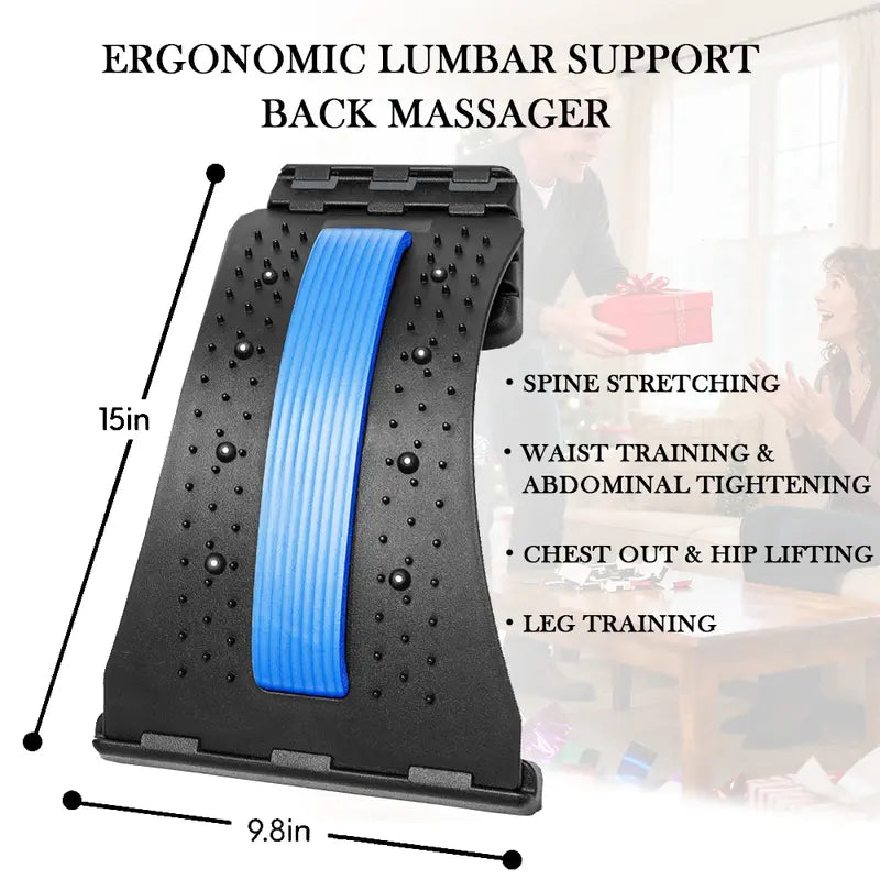 Back Stretcher — Magic Back Support and Spine Stretcher with Foam Pad — Back Massage Stretcher