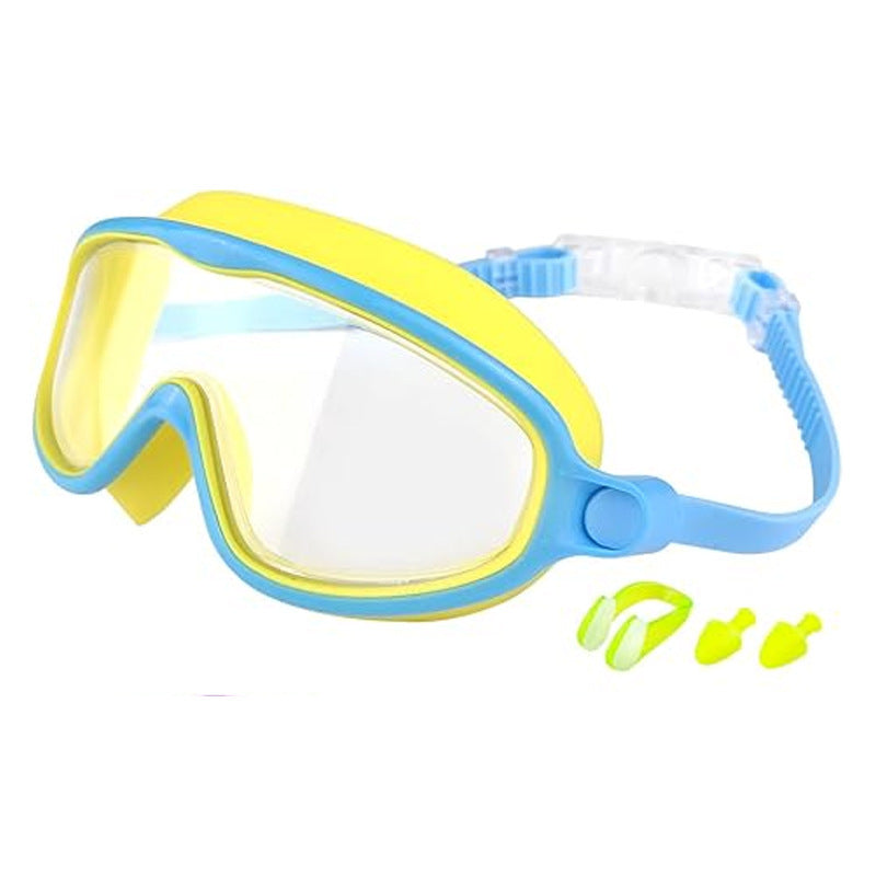 600A Series Anti‑Fog UV Protection Swim Goggles With Nose Clip & Ear Plugs Waterproof Swimming Glasses