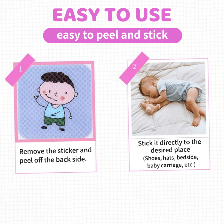 Kid‑Approved Cartoon Mosquito Repellent Patches | Natural Non‑Toxic Stickers, Owl/Chick/Fox/Panda Blind Box White Bag Pack for Family Outdoor Use