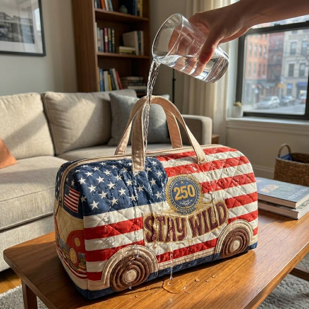 250th Quilted Travel Duffle Bag