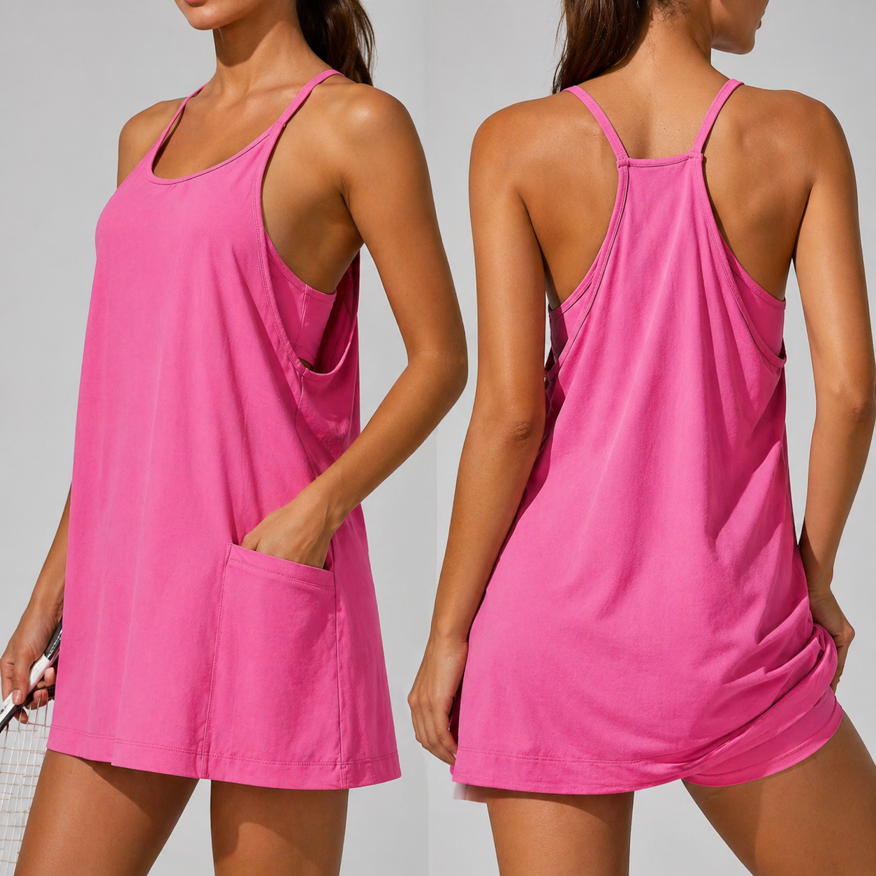 🔥 Last Day 55% OFF –  The Most Practical Summer Dress - Breathable Cotton 2-in-1 Dress with Tummy Control