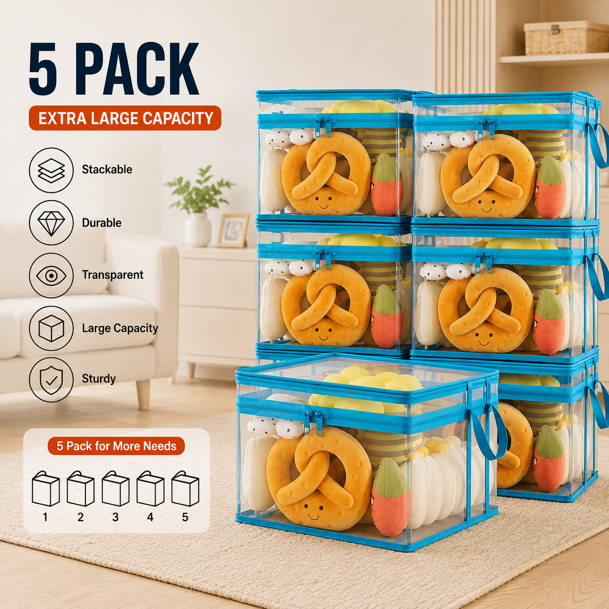 🔥🔥Mother's Day Sale 55% OFF 🎁 Heavy-Duty Clear Storage Bag for Clothes & Moving
