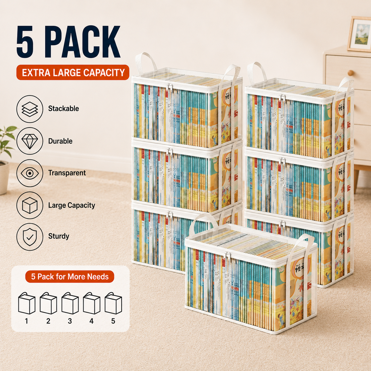 🔥🔥Mother's Day Sale 55% OFF 🎁 Heavy-Duty Clear Storage Bag for Clothes & Moving