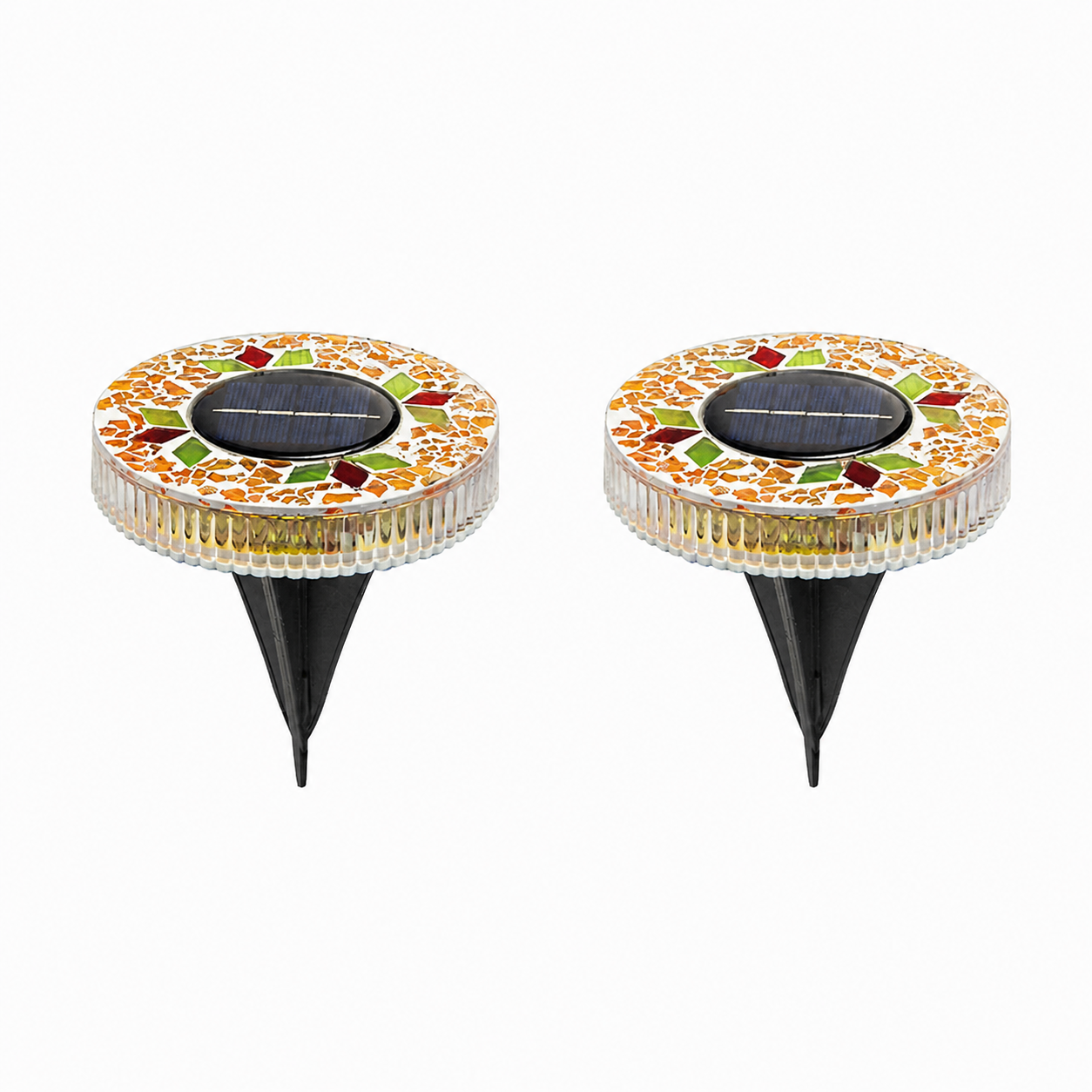 🛋️Solar Mosaic Lights – Waterproof LED Pathway Lights with Auto On/Off