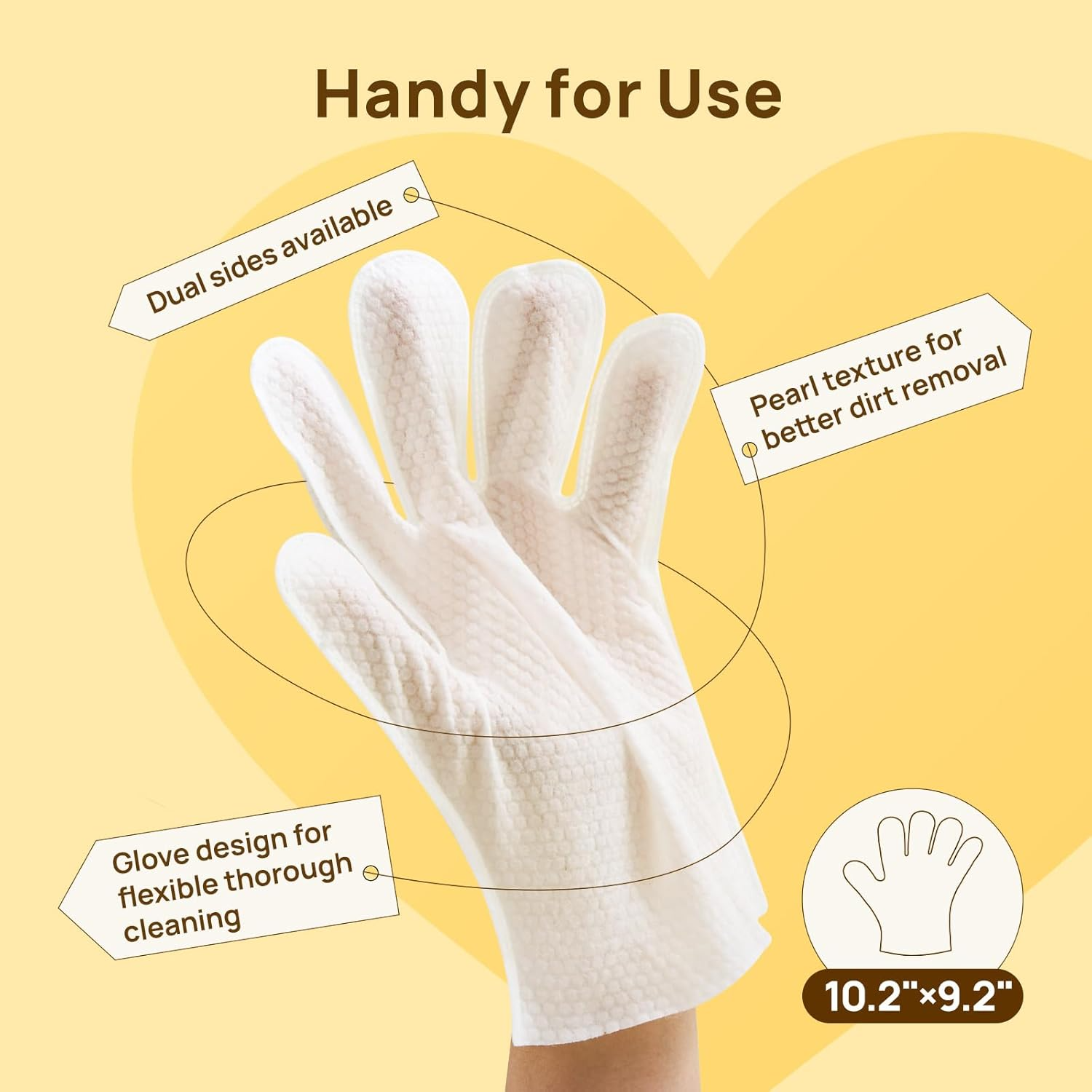 PET Glove Wipes | High-Efficiency Deodorizing & Grooming Gloves | Professional Deep Clean with a Loving Stroke | Instant Refresh for Sensitive Pets | No More Water Stress – Clean & Comfy in Minutes