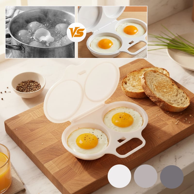 2-Egg Microwave Egg Poacher with Lid
