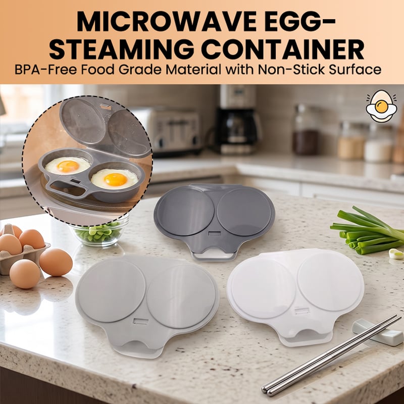 2-Egg Microwave Egg Poacher with Lid