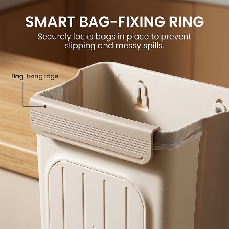 Foldable Wall-Mounted Trash Bin