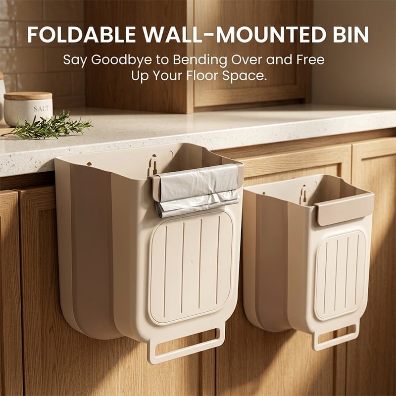 Foldable Wall-Mounted Trash Bin