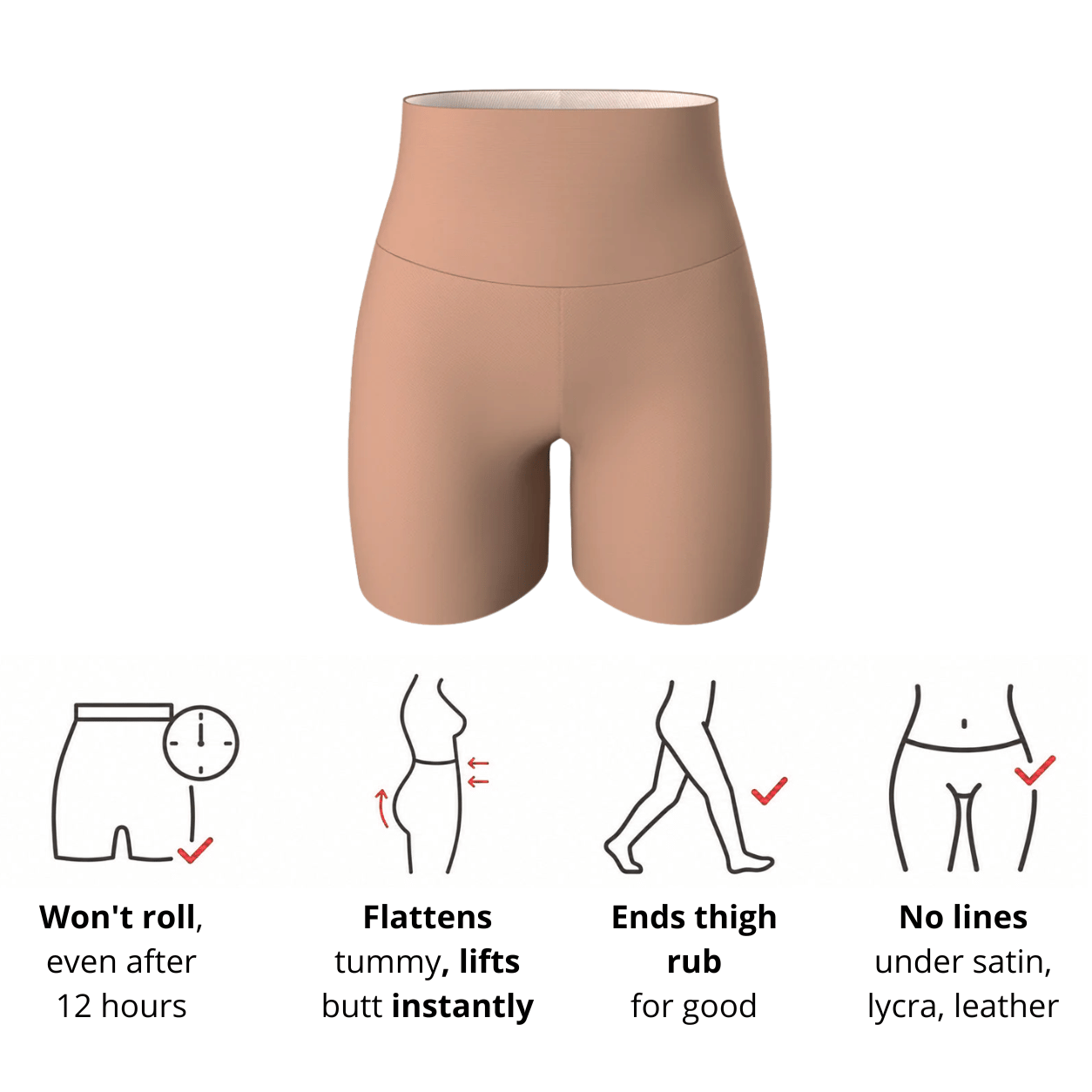 Exclusive for beautiful girls：High Waist Tummy Control Butt Lifter Shorts - Seamless Slimming Shapewear