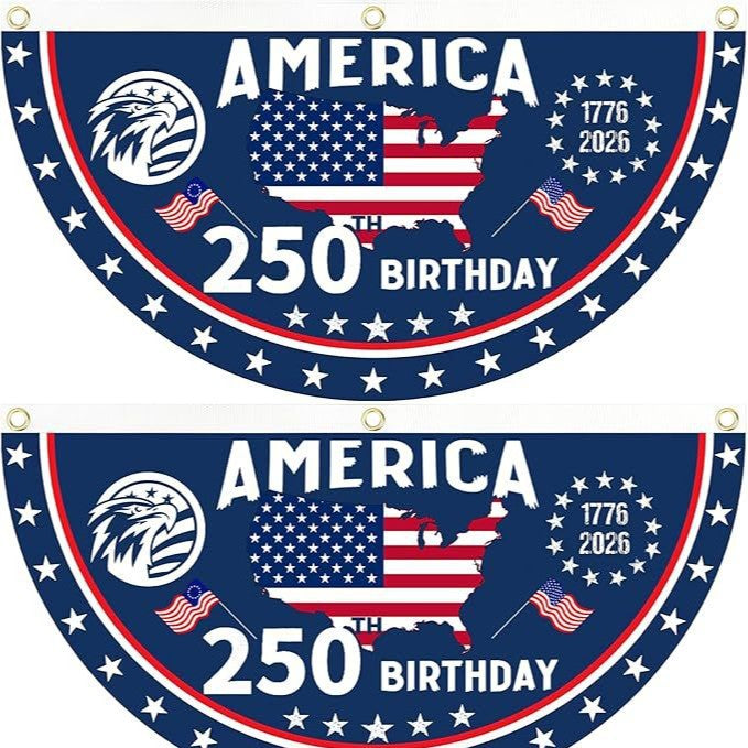 250th Independence Milestone 🎉 Commemorative USA Fan Flag