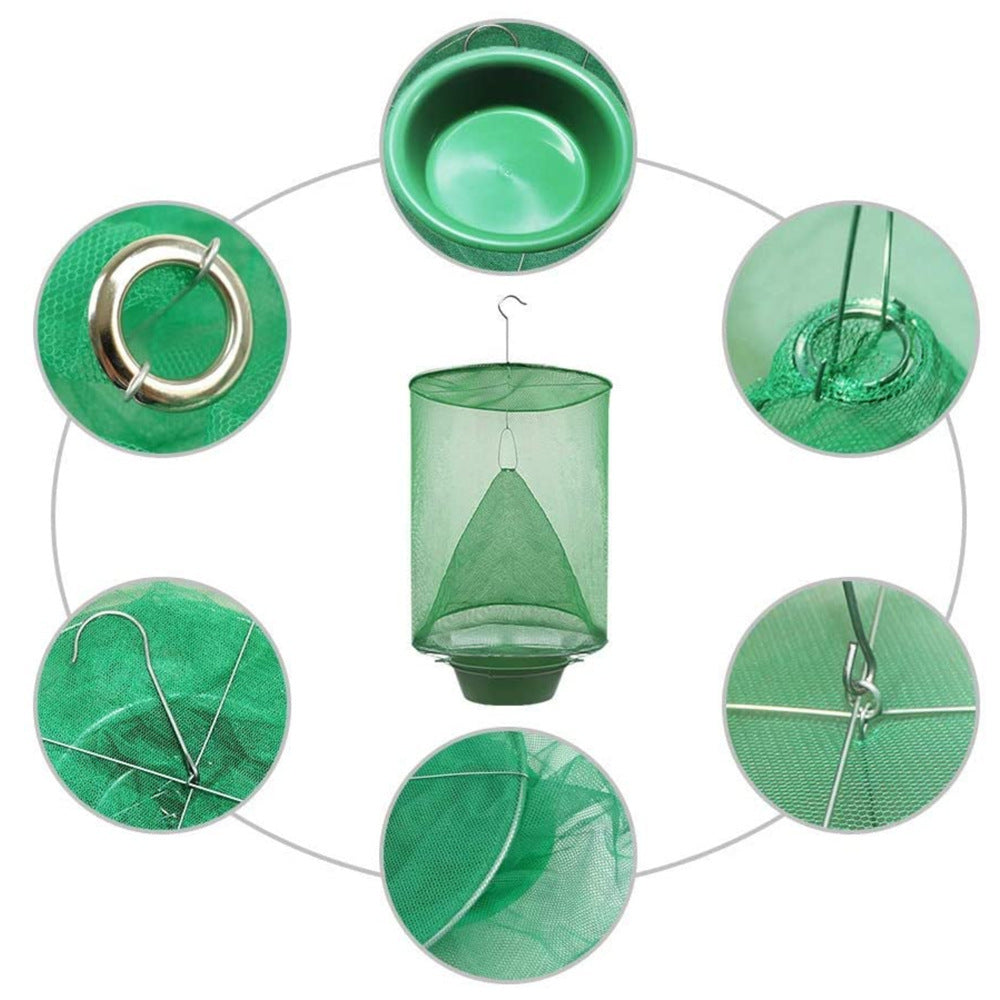 🪰🚫Foldable Hanging Fly Trap Cage