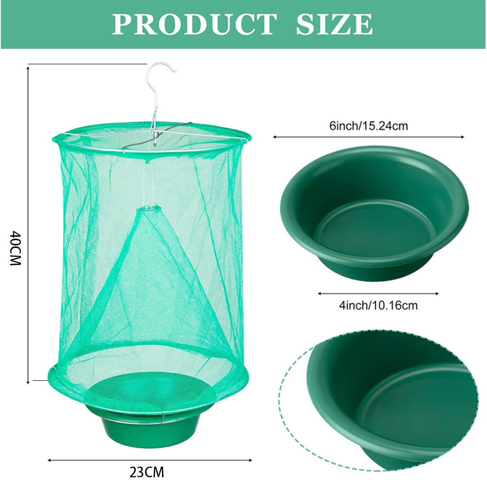 🪰🚫Foldable Hanging Fly Trap Cage