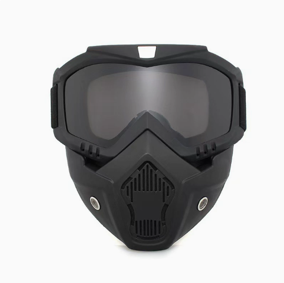 🤿Multi-Functional Protective Face Mask - Auto-Darkening Welding Goggles, Anti-Fog Skiing Shield & Dustproof Yard Work Gear - All-Terrain Safety Mask