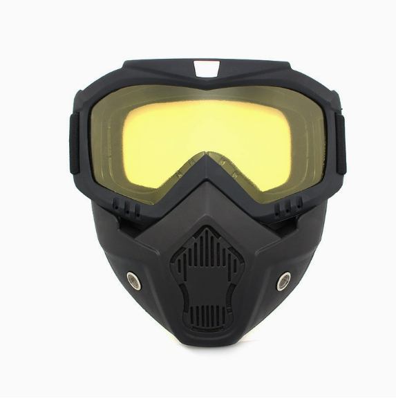 🤿Multi-Functional Protective Face Mask - Auto-Darkening Welding Goggles, Anti-Fog Skiing Shield & Dustproof Yard Work Gear - All-Terrain Safety Mask
