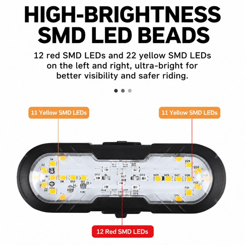 Wireless Turn Signal Bike Light