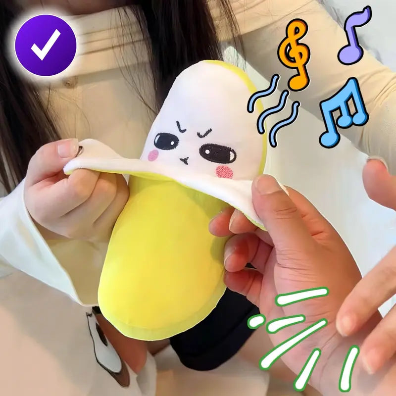 🍌🎵Interactive Music Soft Huggable Plush Toy