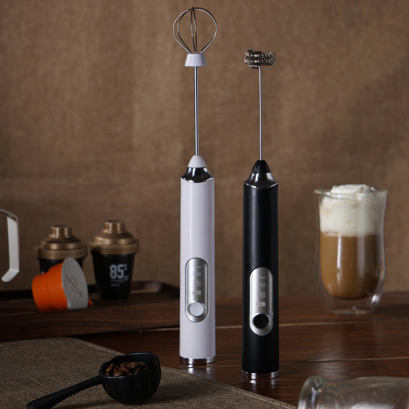 ⚡ Super Powerful Torque — Rechargeable Milk Frother Wand ☕3-Speed Handheld Foam Maker for Coffee, Matcha & Protein Shakes