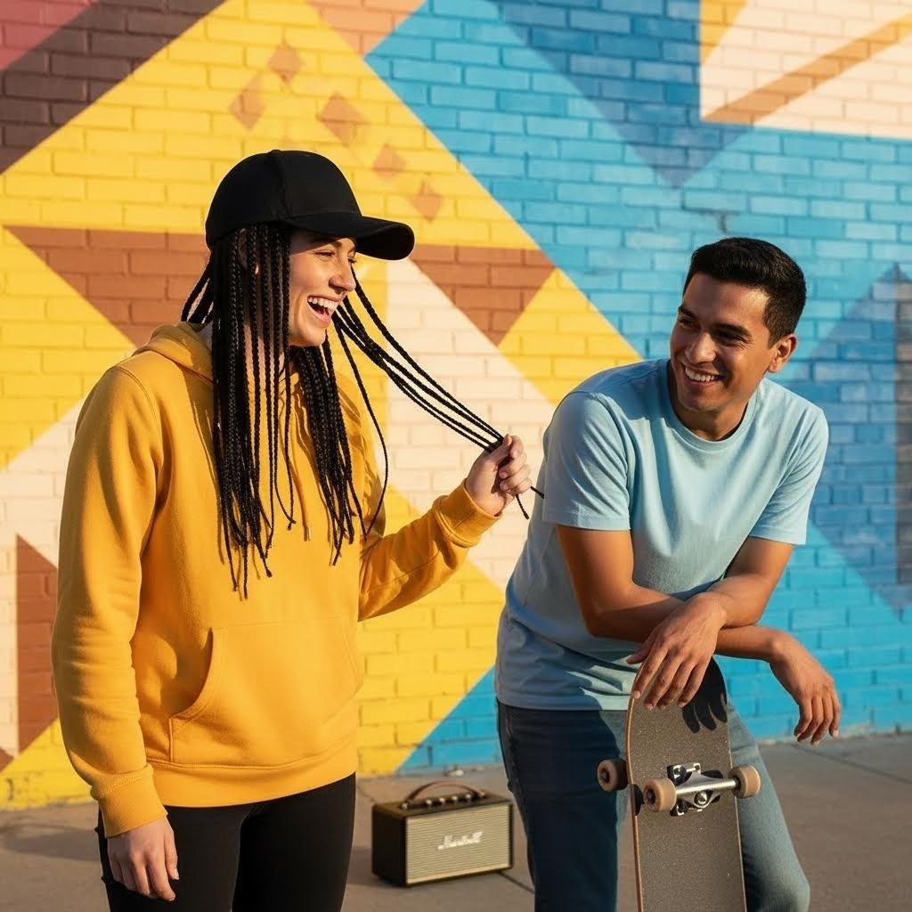Hip-Hop Punk Baseball Cap with Braided Dreadlock Wig – Adjustable Snapback