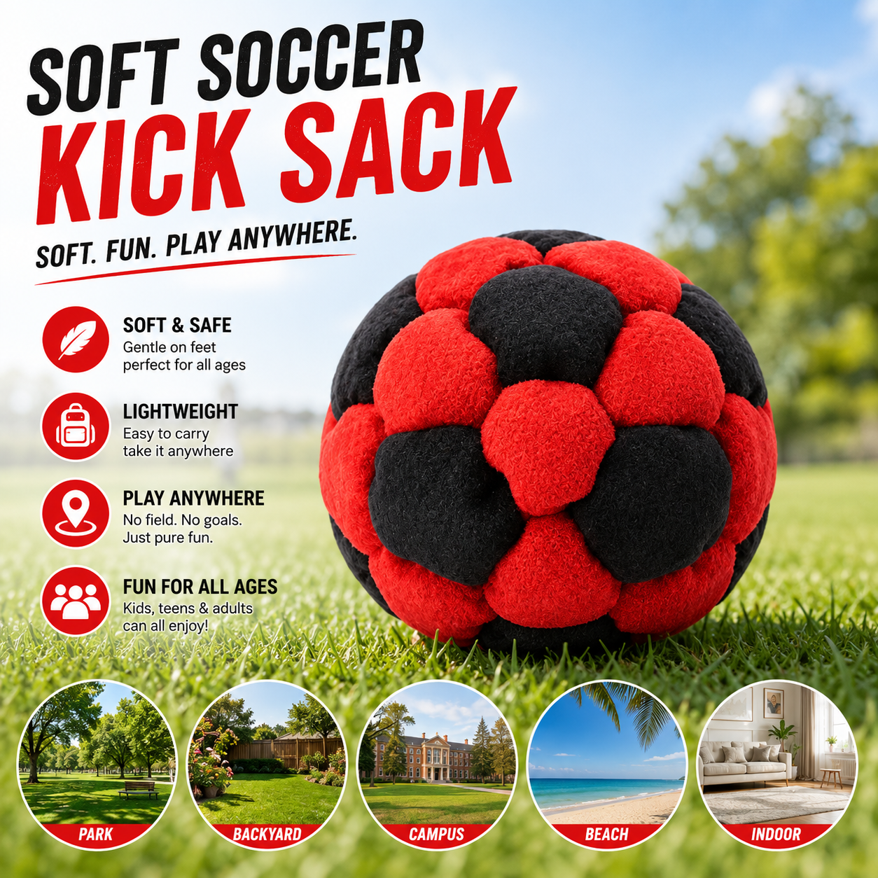Retro outdoor kicking game