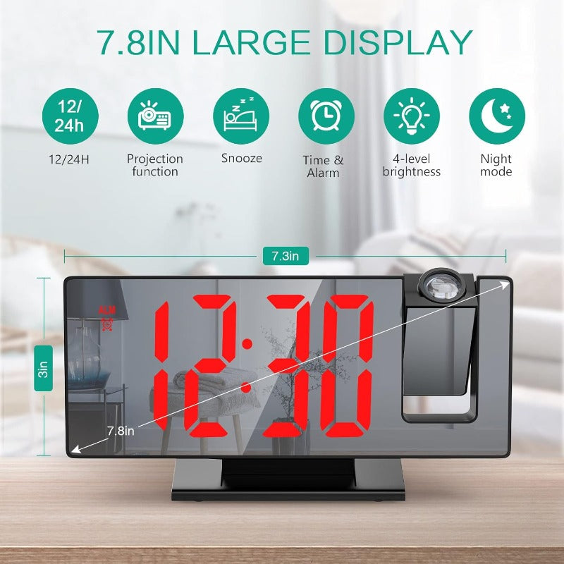 Rotating Ceiling Projection Clock