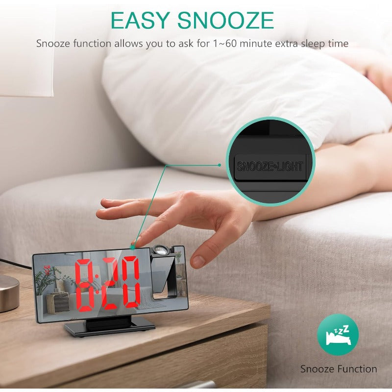 Rotating Ceiling Projection Clock