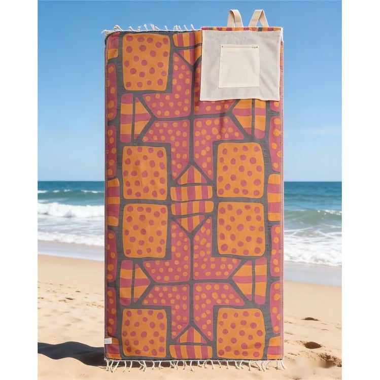 ⏰LAST DAY 49% OFF - 🏖️2-in-1 Convertible Towel & Backpack with Inner Zip Pocket & Sand-Repelling Fabric