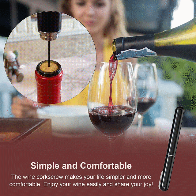 🍷 Only $8.99 Each — Air Pressure Wine Opener, Open Wine in 10 Seconds!🍾