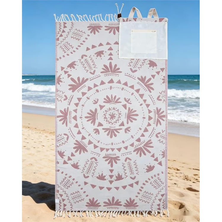 ⏰LAST DAY 49% OFF - 🏖️2-in-1 Convertible Towel & Backpack with Inner Zip Pocket & Sand-Repelling Fabric