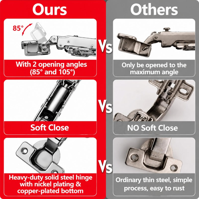 Easy Snap-On Cabinet Hinges