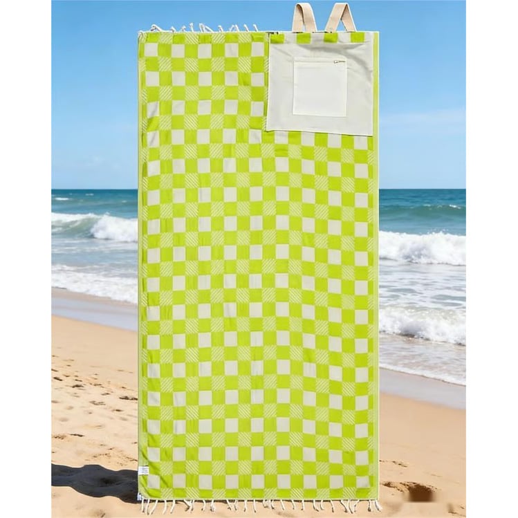 ⏰LAST DAY 49% OFF - 🏖️2-in-1 Convertible Towel & Backpack with Inner Zip Pocket & Sand-Repelling Fabric