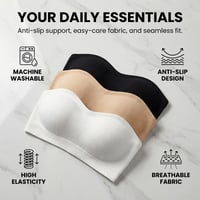 Anti-Slip Strapless Bandeau Bra