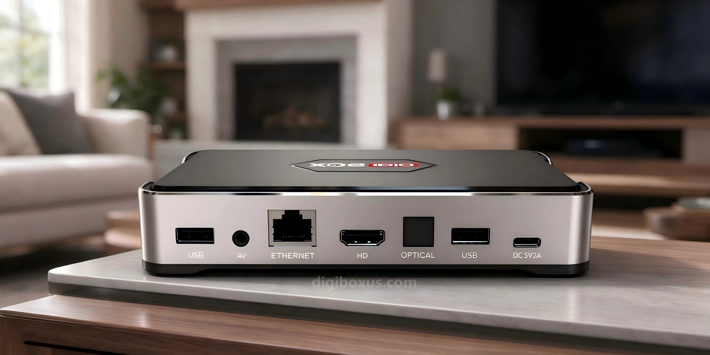 DIGIBOX D6 MAX — 4K Android TV Box with Phone & Voice Control