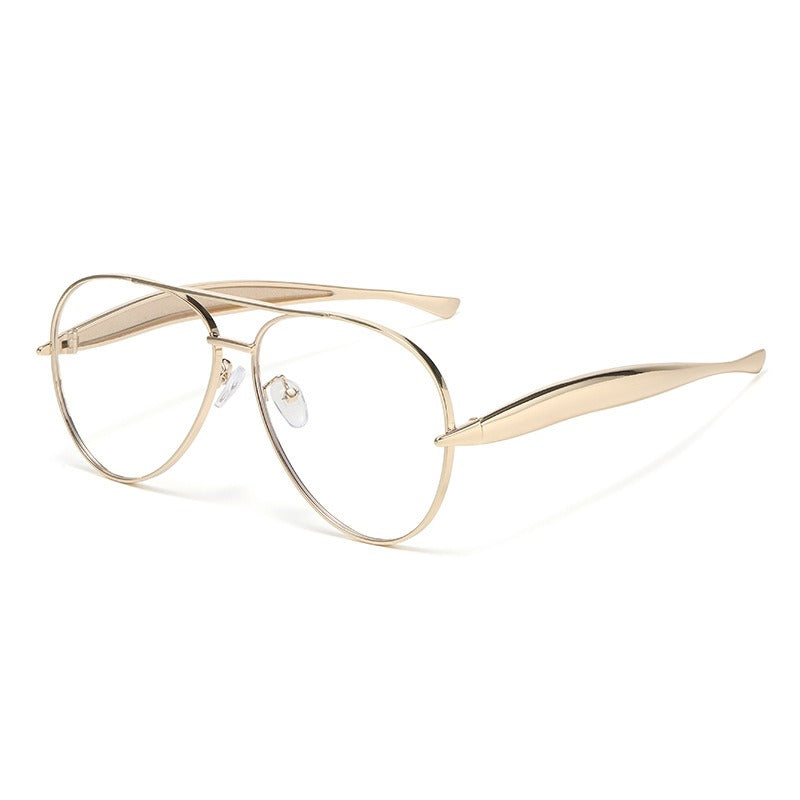 Retro Oversized Gold Aviators