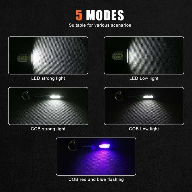 Compact Rechargeable Keychain Torch